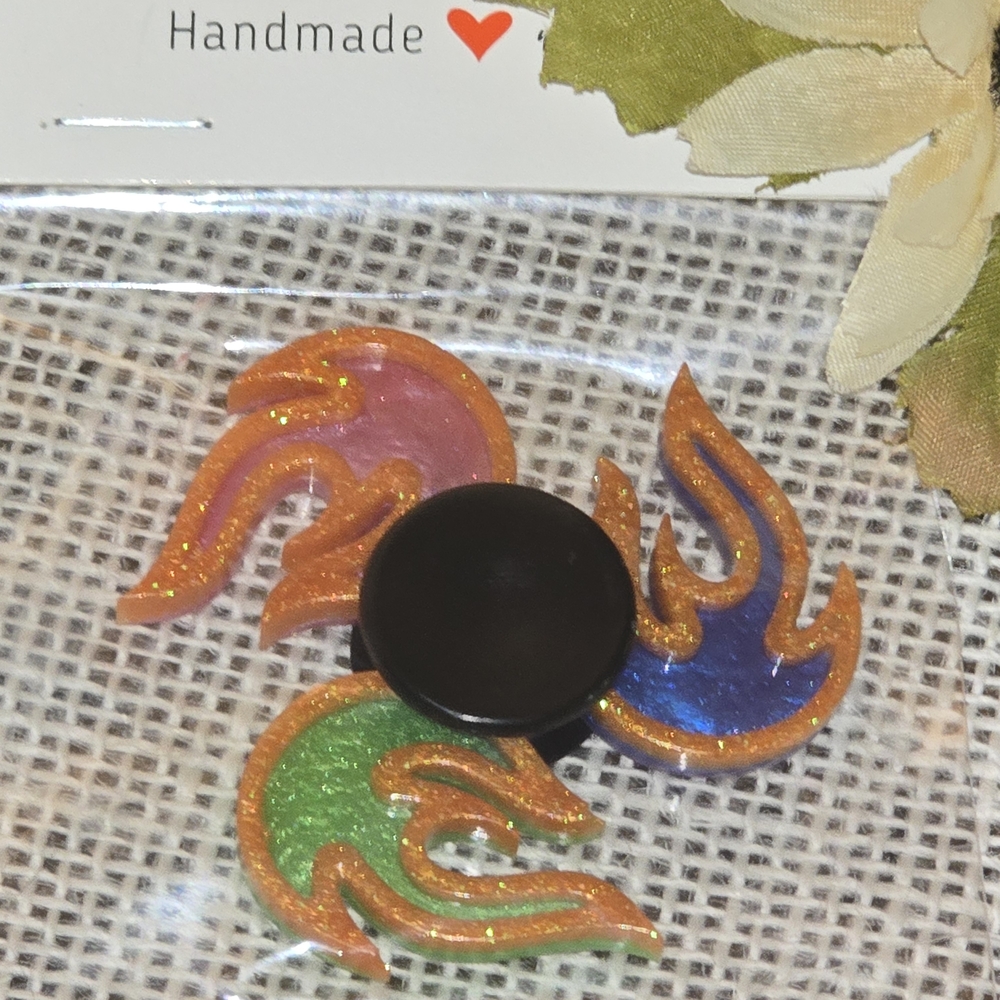 Vibrant Flame Fidget Spinner
